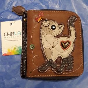 New  Chala Kitten and butterfly Wallet